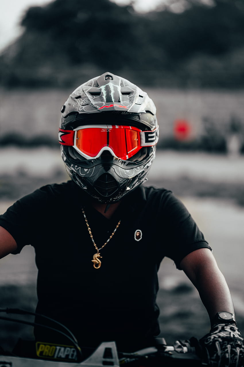 Motorcyclist, Helmet, Glasses, Spectacles HD phone wallpaper