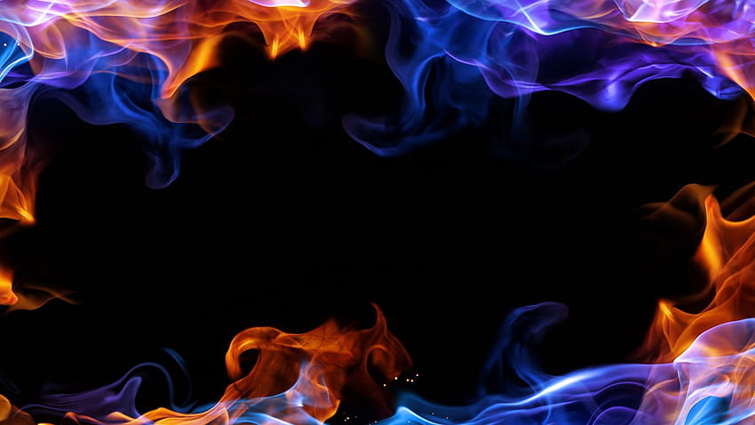 Red And Blue Flames Background [] for your , Mobile & Tablet. Explore Red and Blue Fire . Blue and White Designs, Blue for Bedroom HD wallpaper