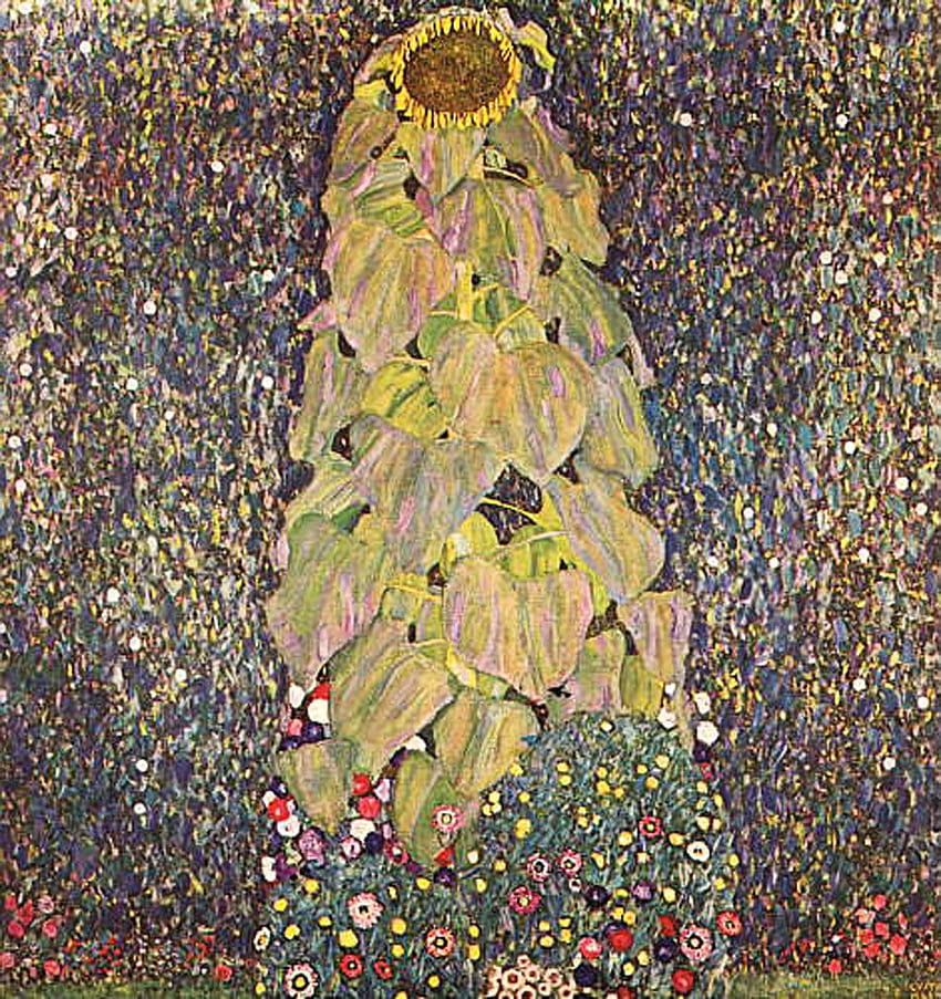 The Sunflower - Gustav Klimt HD phone wallpaper