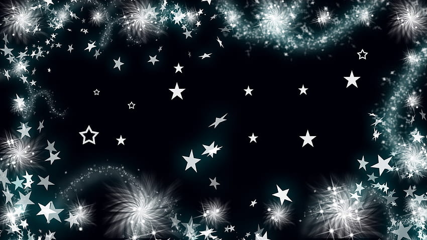 Sparkle Stars and Whirlies, สีน้ำเงิน, firefox persona, Whirlies, 4 กรกฎาคม, ตะไล, ดวงดาว, ประกายไฟ วอลล์เปเปอร์ HD