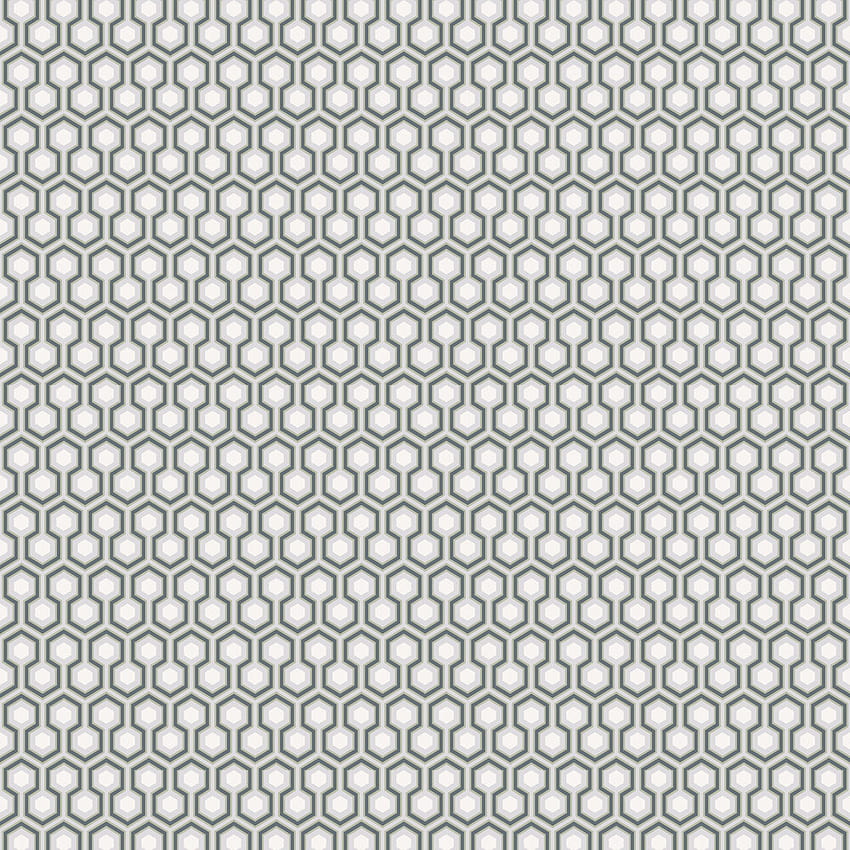 Hicks' Hexagon de Cole & Son - Cinza / Lilás - : Hexágono direto, preto e branco Papel de parede de celular HD