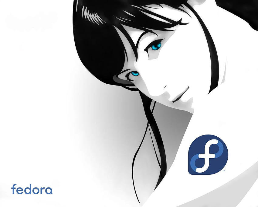 Fedora Girl, Fedora Linux HD тапет