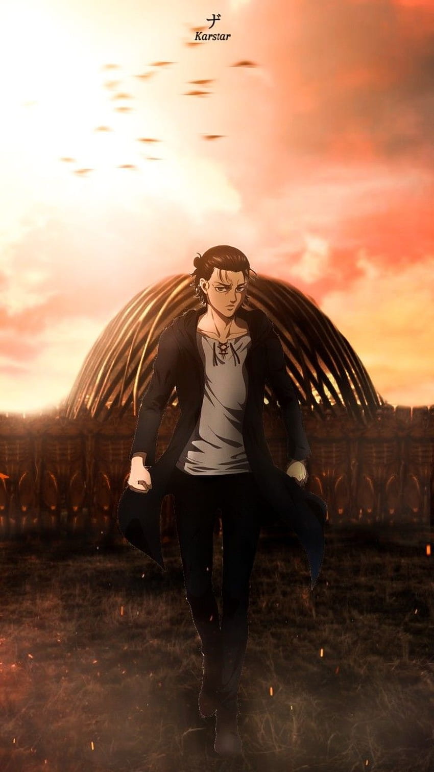 Eren Yeager, erenjeager, snk, aot, erenyeager, erenyeager, shingekinokyojin, anime, anime, attackontitan HD telefon duvar kağıdı