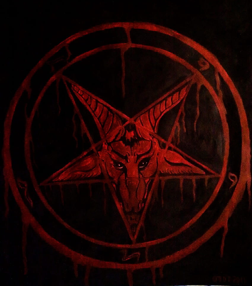 Pentagram - Sigil Of Baphomet Blood - HD phone wallpaper | Pxfuel