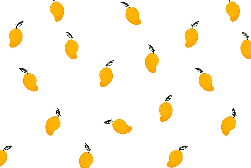 Tło mango, ładny, ładny letni wzór Tapeta HD