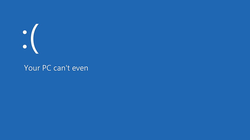 Niebieski ekran śmierci, ekran blokady systemu Windows 1.0 Tapeta HD