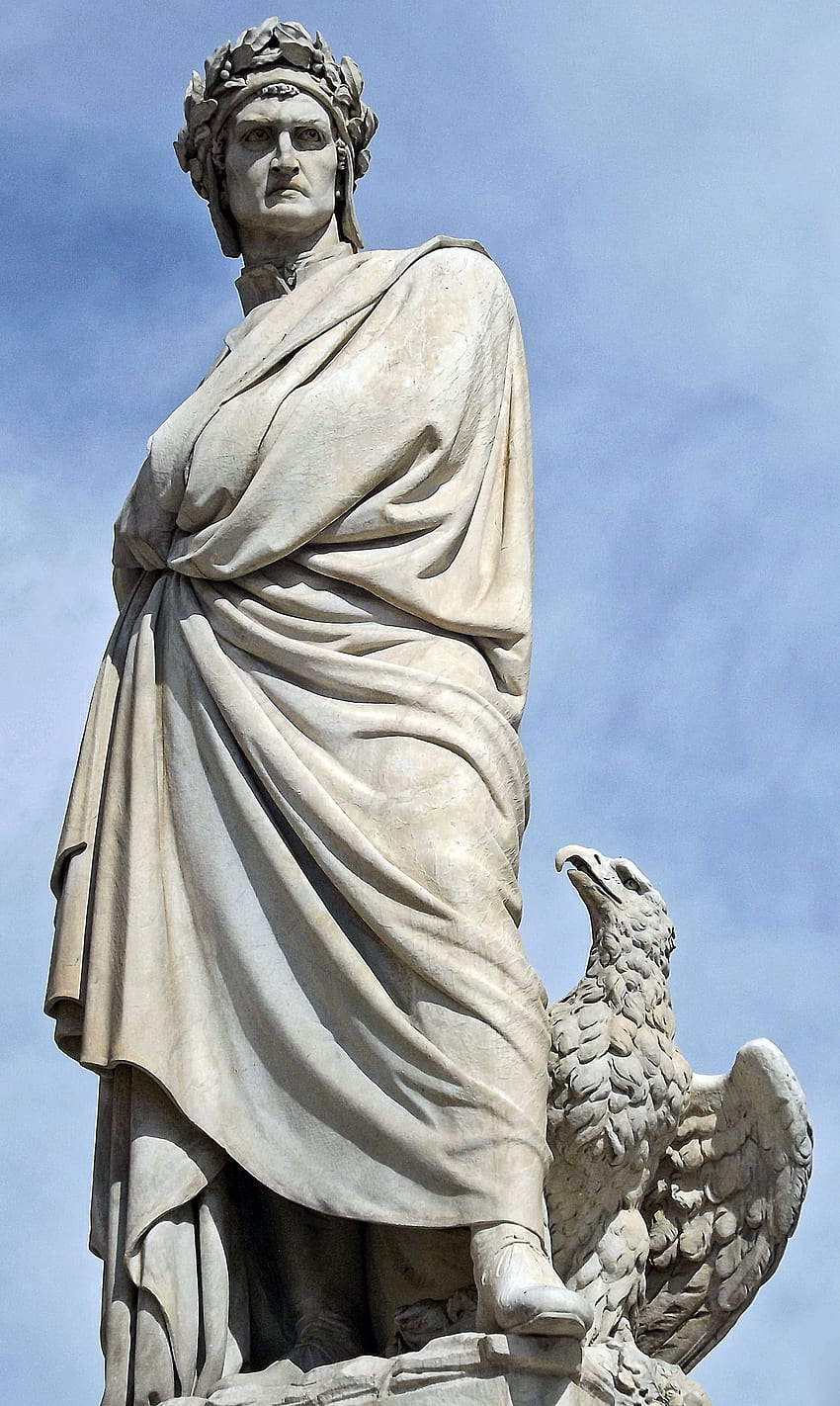 Statue de Dante Alighieri Fond d'écran de téléphone HD