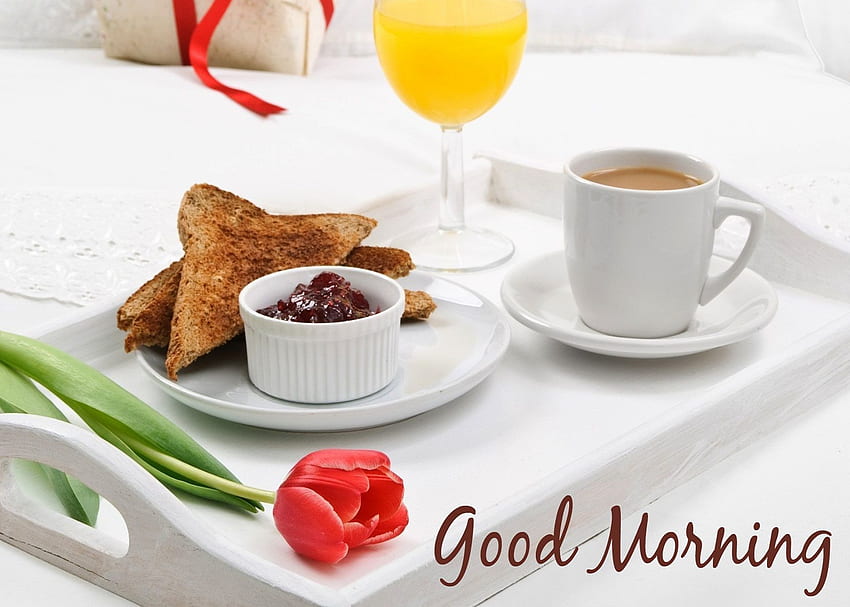 Cute Good Morning - Good Morning With Breakfast - - HD wallpaper