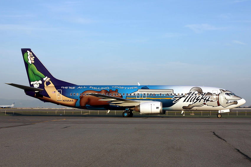 Jet Airlines: Alaska Airlines HD wallpaper