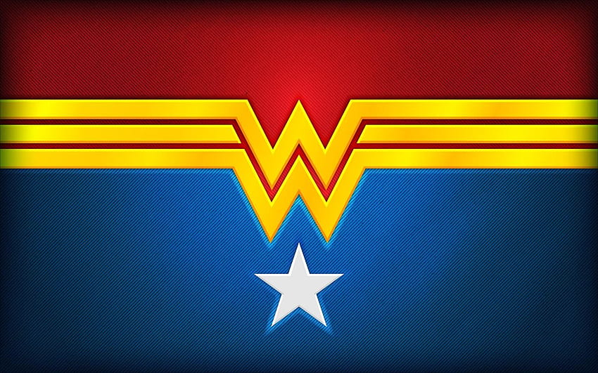 Logo di Wonder Woman. Logo di Wonder Woman, fan art di Wonder Woman, logo di Wonder Woman, emblema di Wonder Woman Sfondo HD