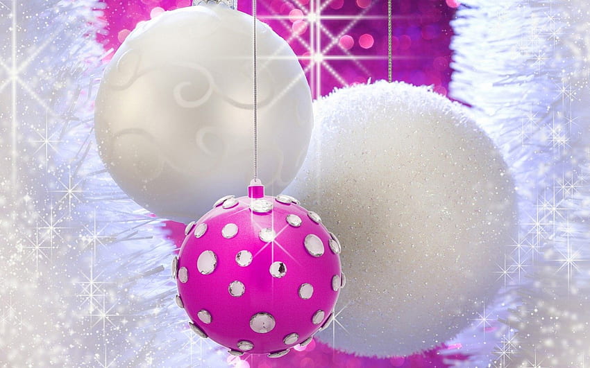 Christmas Ornaments, winter, snow, christmas, ornaments HD wallpaper
