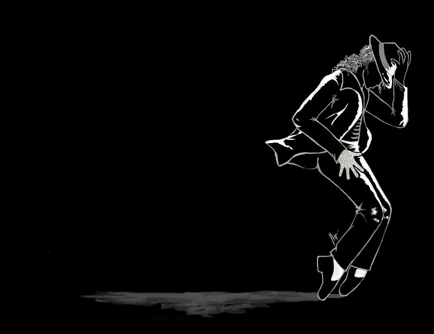 Logo di Michael Jackson, Michael Jackson nero Sfondo HD