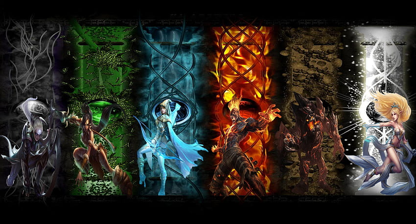 League of Legends, Janna, Brand Lol, Ashe, Nidalee, Diana, Heroes, Malphite / und mobiler Hintergrund HD-Hintergrundbild