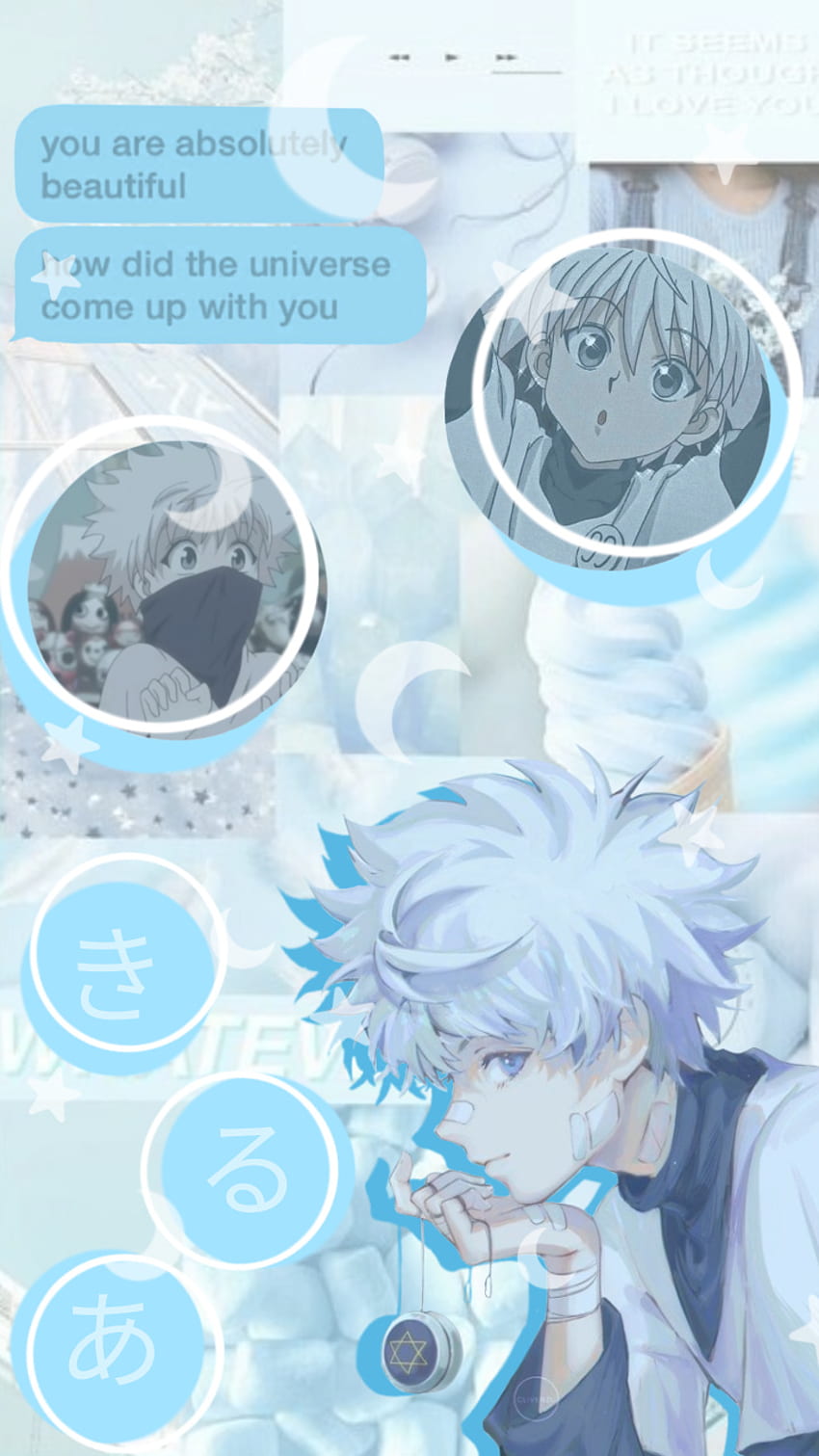 Killua/Louis Vuitton/ Royal Blue Wall Paper💙