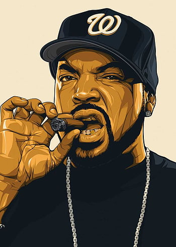Download NWA Rapper Ice Cube Vector Art Wallpaper  Wallpaperscom
