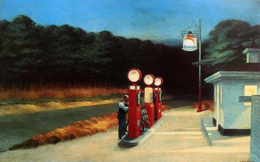 Nachtschwärmer Malerei, Edward Hopper Nachtschwärmer HD-Hintergrundbild