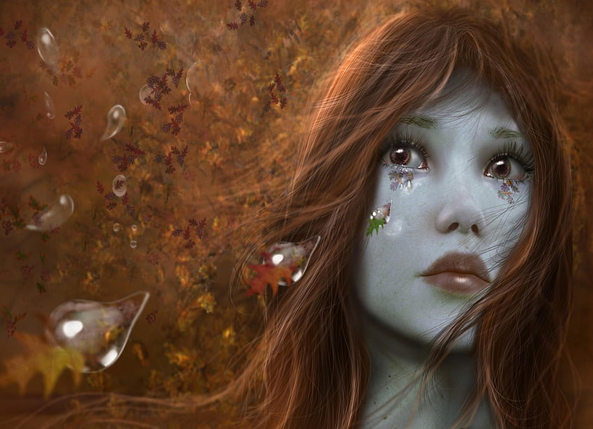 Crying Girl Art, Girl Crying Art HD wallpaper