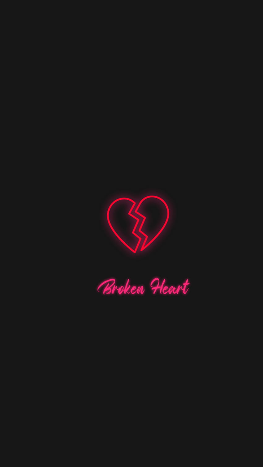 Broken heart, love, pain, black, dark HD phone wallpaper