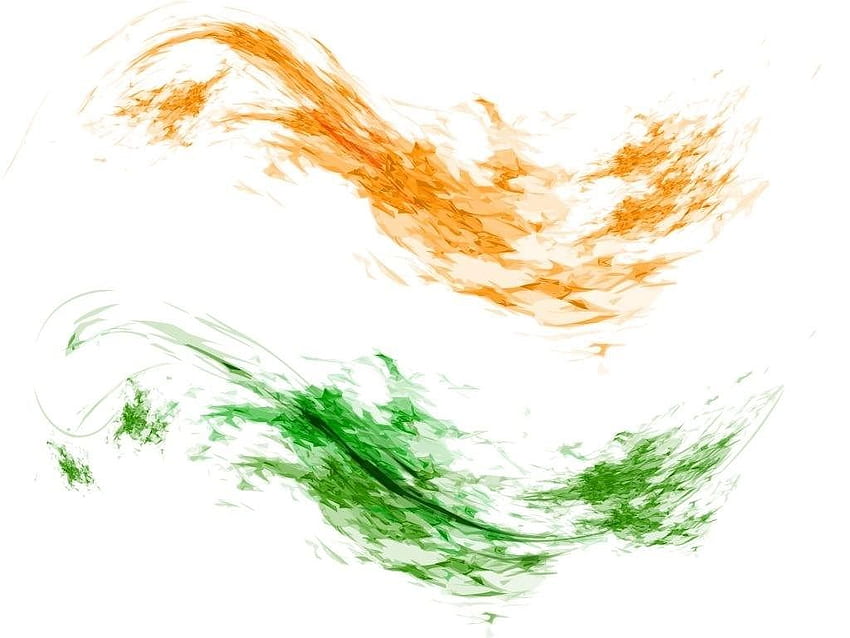 Indyjska flaga trójkolorowa na szczęśliwy dzień republiki, trójkolorowa Tapeta HD