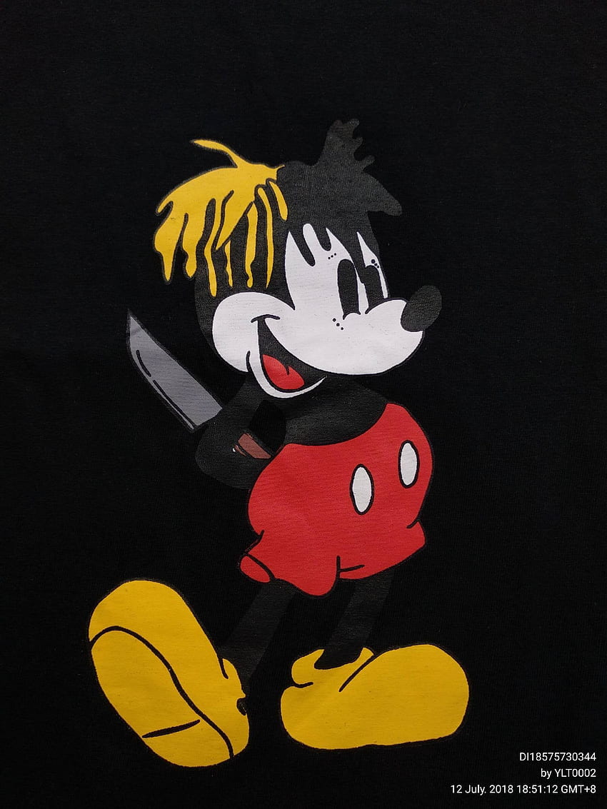 Camiseta QC XXXTENTACION Revenge Mickey Mouse Dagger: FashionReps fondo de pantalla del teléfono