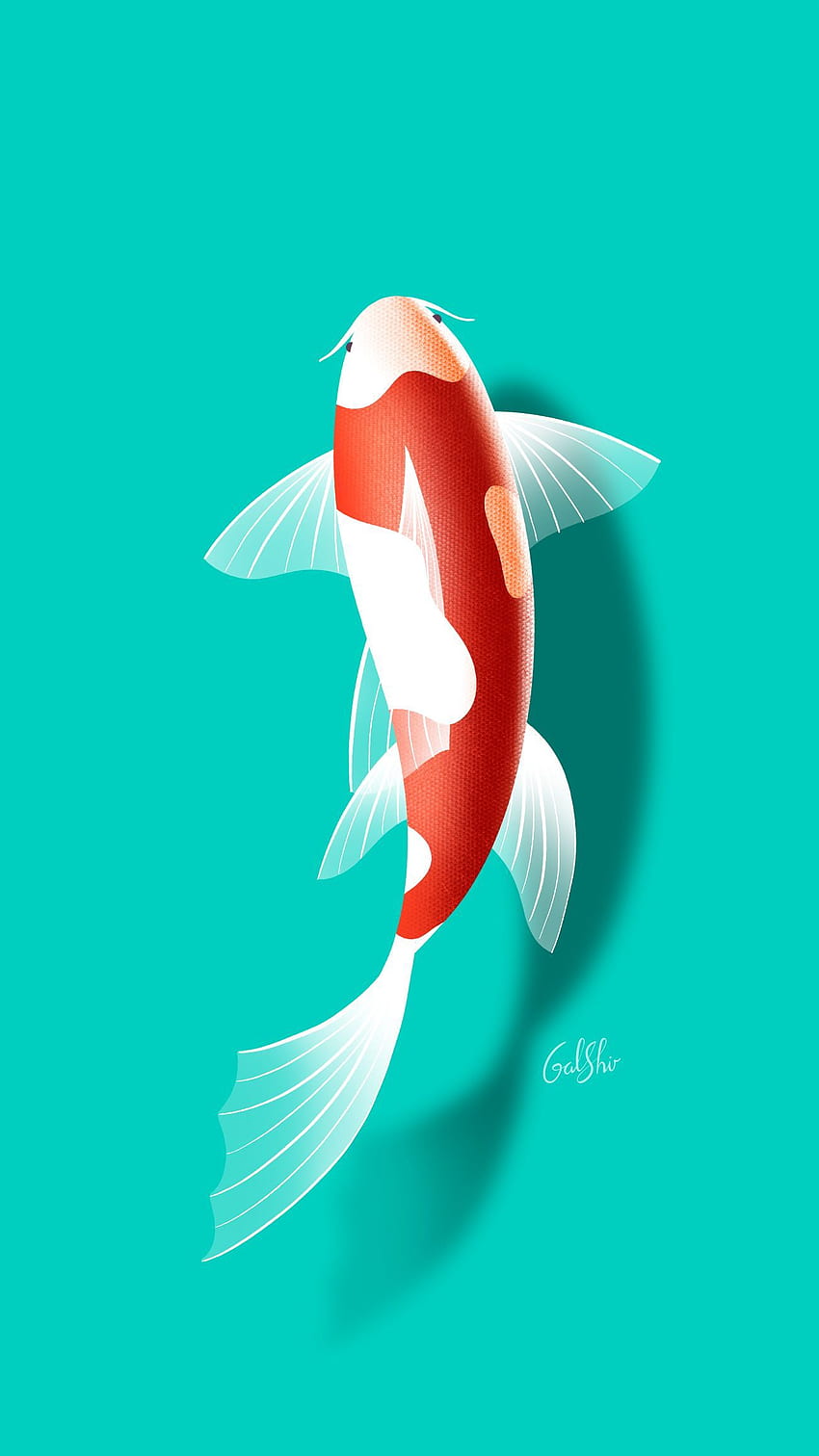 Koi fish Wallpaper - Peel and Stick or Non-Pasted