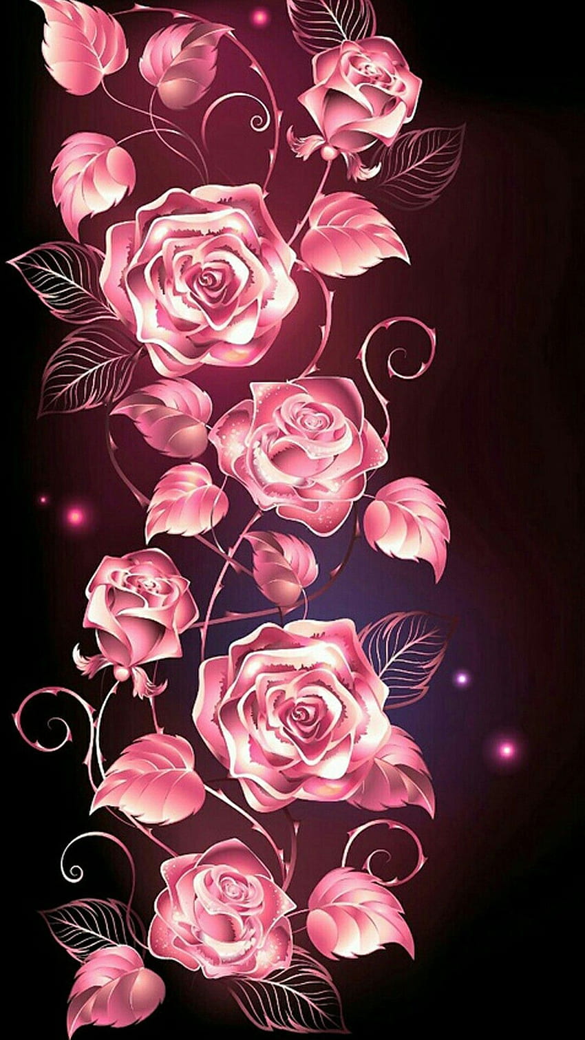 pink and black flower wallpapers