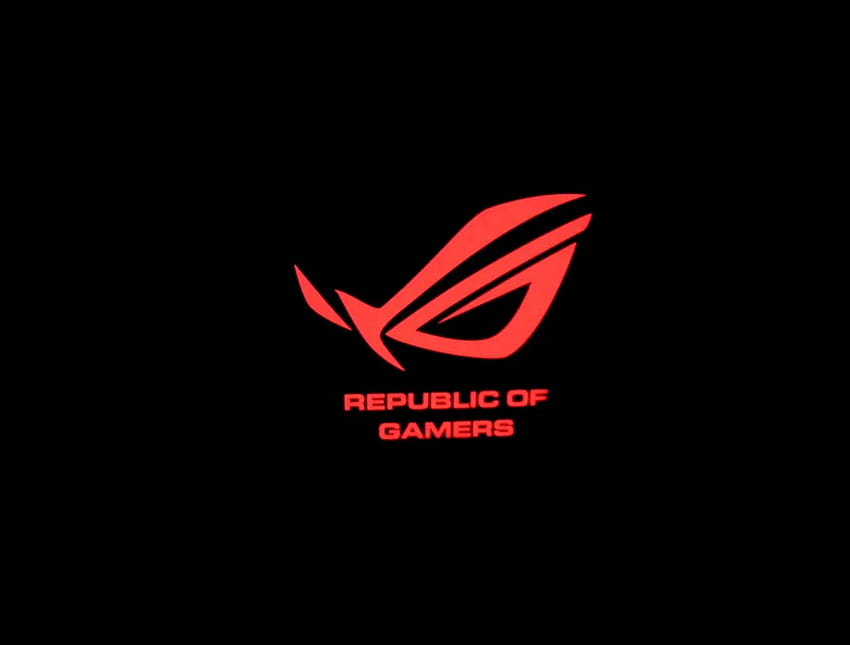 Лого на Asus Red Rog HD тапет