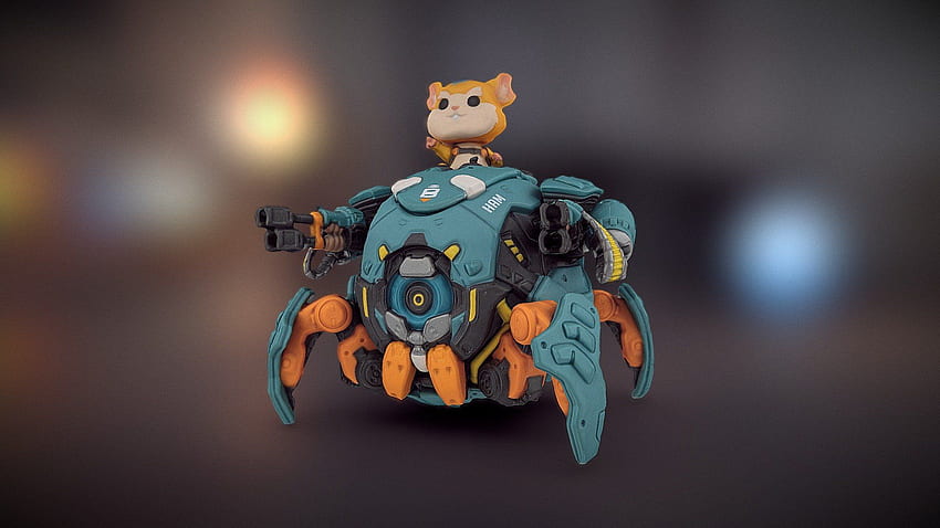 Overwatch – Wrecking Ball - 3D model by anavood [b4acd56] - Sketchfab HD wallpaper