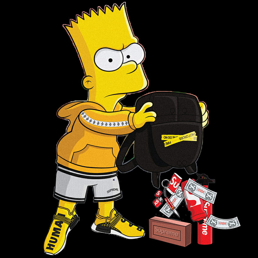 Bart Simpson Supreme iPhone - Gucci Bart Simpson Supreme HD phone wallpaper