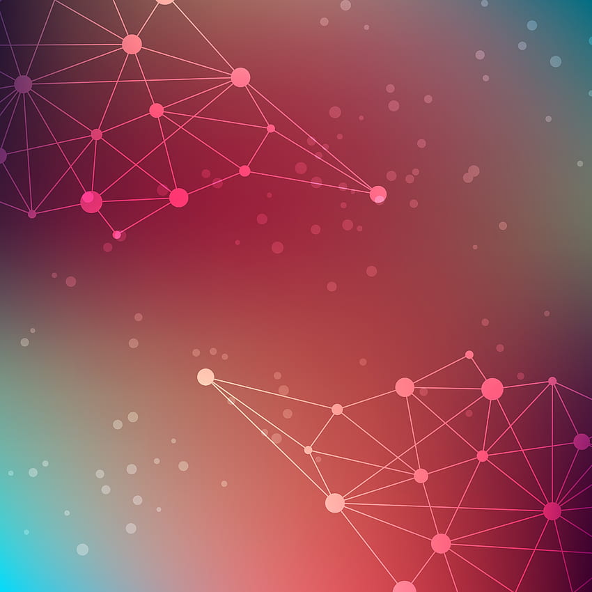 Abstract, Circles, Points, Point, Gradient, Connections, Connection HD phone wallpaper