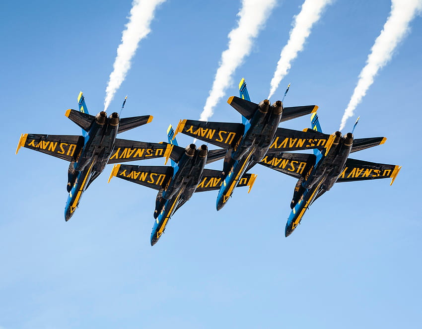 / os aviões de combate a jato da marinha americana voando em um show aéreo em san francisco, show aéreo de san francisco, jatos da marinha papel de parede HD