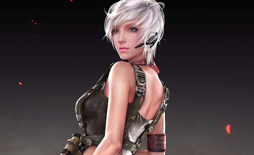 Artwork, PlayerUnknown's Battlegrounds, tencent girl, game HD wallpaper