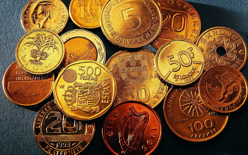 돈, 기타, 기타, 날짜, 동전, 날짜, 다른 액면가 HD 월페이퍼