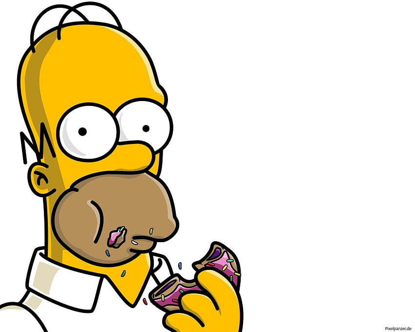 Homer Simpson, Homer Simpson Donut HD тапет