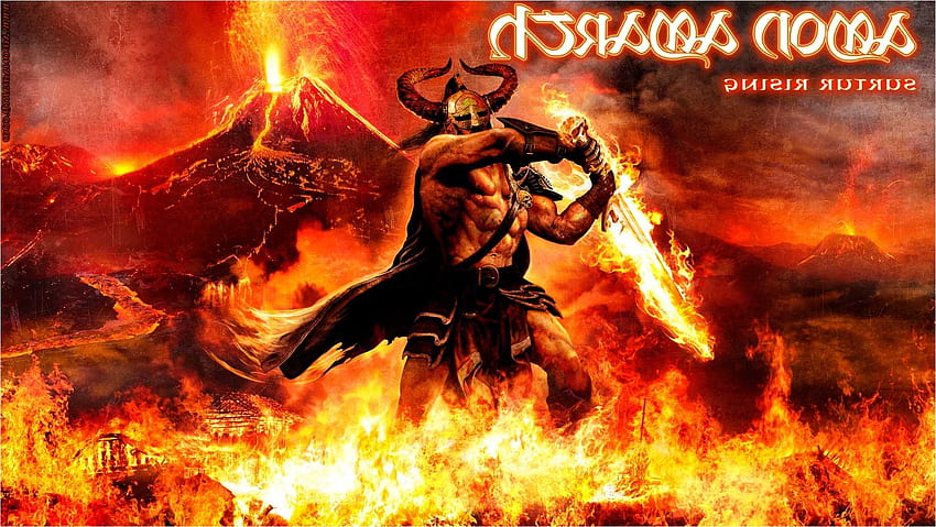 Amon Amarth Source - Amon Amarth Surtur Rising Album Cover HD wallpaper