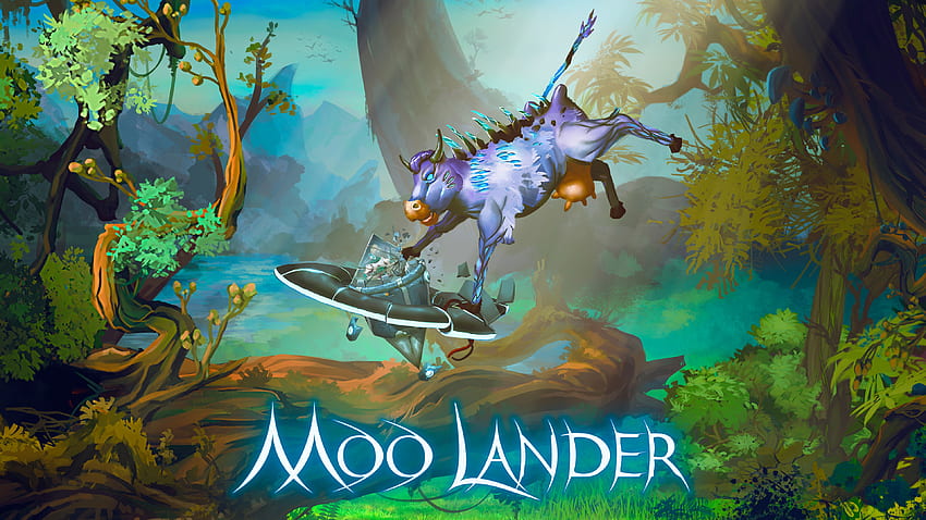 Cow bosses Moo Lander HD wallpaper