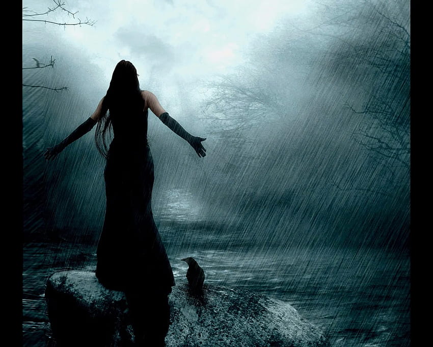 Gadis dalam hujan. Tempat terindah di dunia. , Gadis Sedih dalam Hujan Wallpaper HD