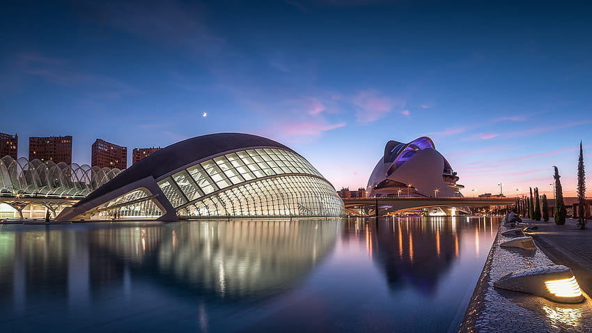 Stadt der Künste und Wissenschaften Valencia Spanien, Spanien, Architektur, Stadt der Künste und Wissenschaften, Valencia HD-Hintergrundbild