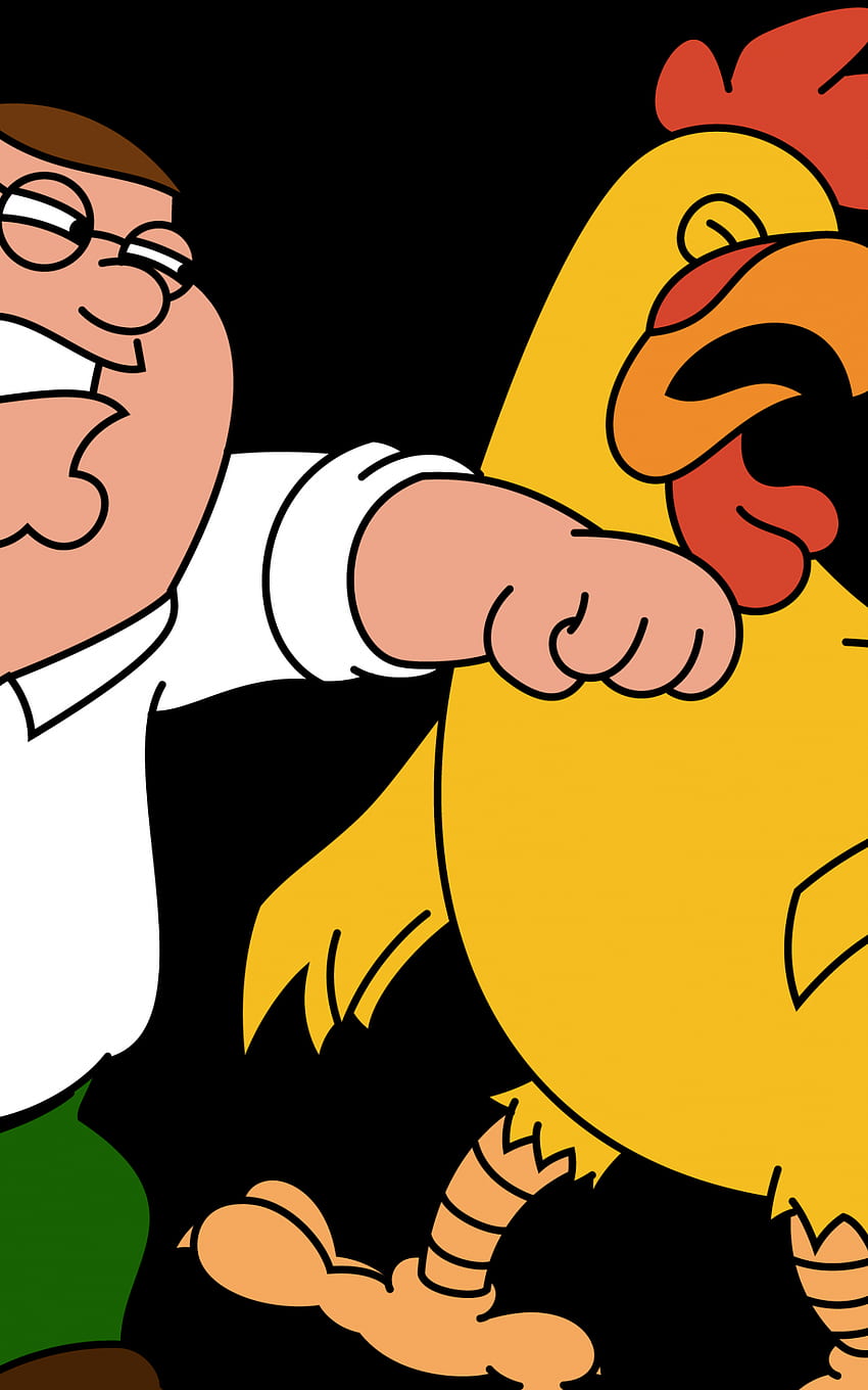 Chicken vs Peter Family Guy 38102 [] за вашия мобилен телефон и таблет. Разгледайте Питър Грифин. Стюи Грифин, Family Guy, Family Guy на живо HD тапет за телефон
