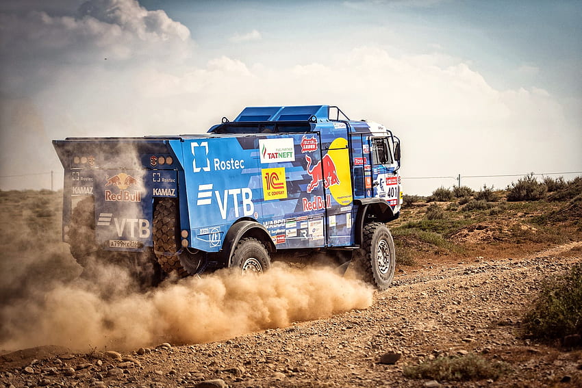 Kamaz, Dakar Rally, racing, Rally, truck, vehicle. Mocah HD wallpaper