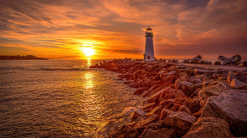 Lighthouse Sunrise And Sunset : : High Definition : Fullscreen, Surise HD wallpaper