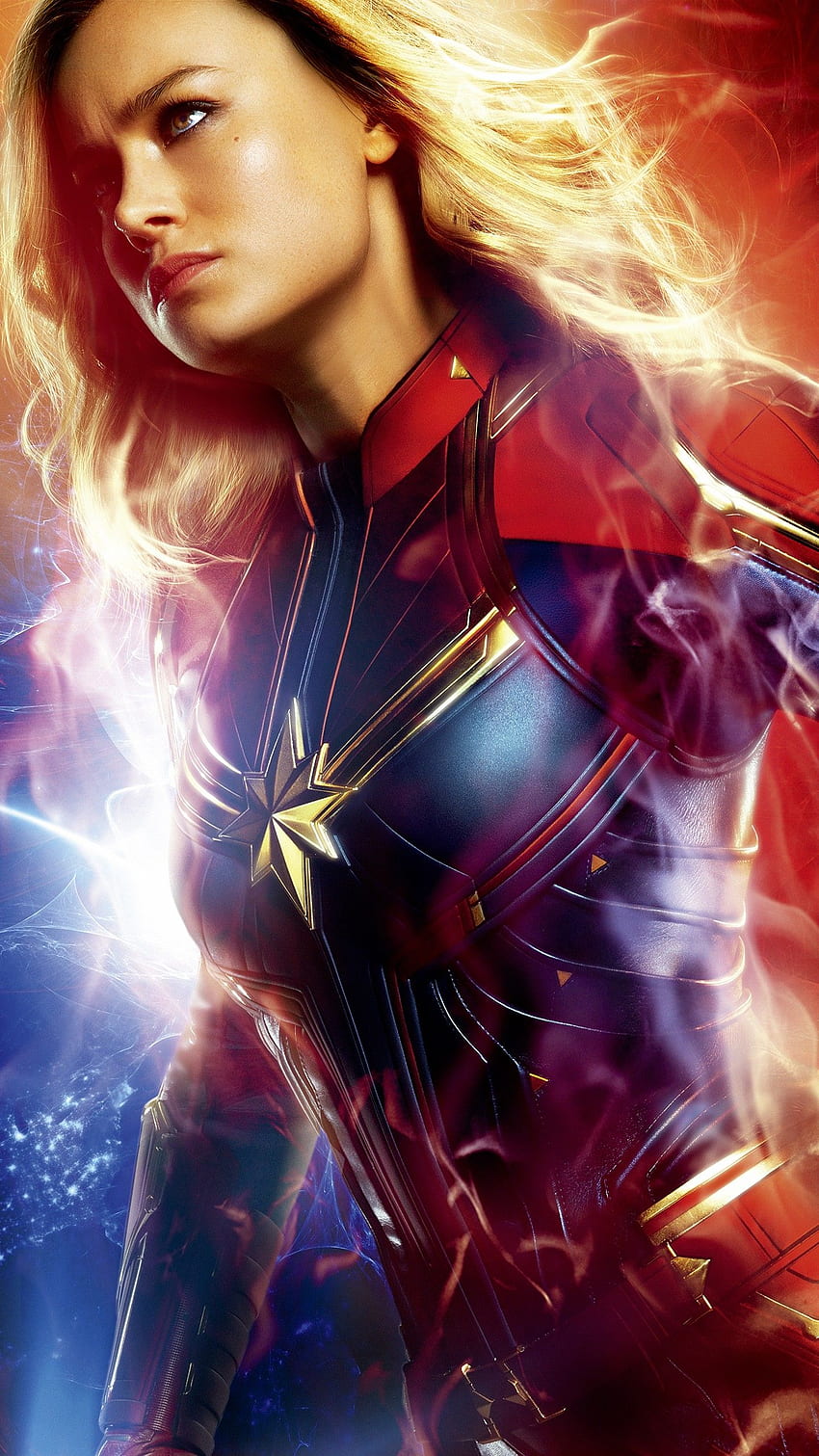Brie Larson nel ruolo di Capitan Marvel Sfondo del telefono HD