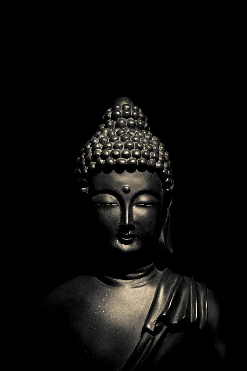 Buda negro - Novocom.top, Zen Buda iPhone fondo de pantalla del teléfono