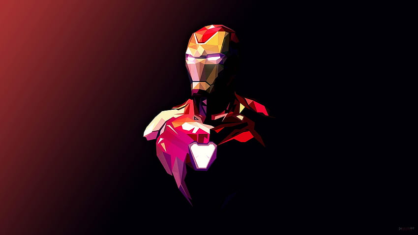 Iron man, Rich Avenger, ilustrasi Wallpaper HD