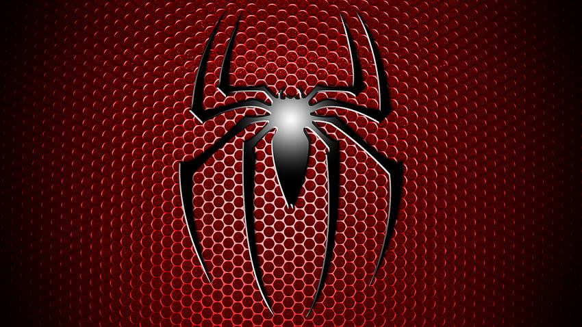 Spider Man Spider Man Logo Symbol Red Grid Black Simple [] para su, móvil y tableta. Explora el Hombre Araña. Araña, El asombroso hombre araña, El hombre araña simple fondo de pantalla