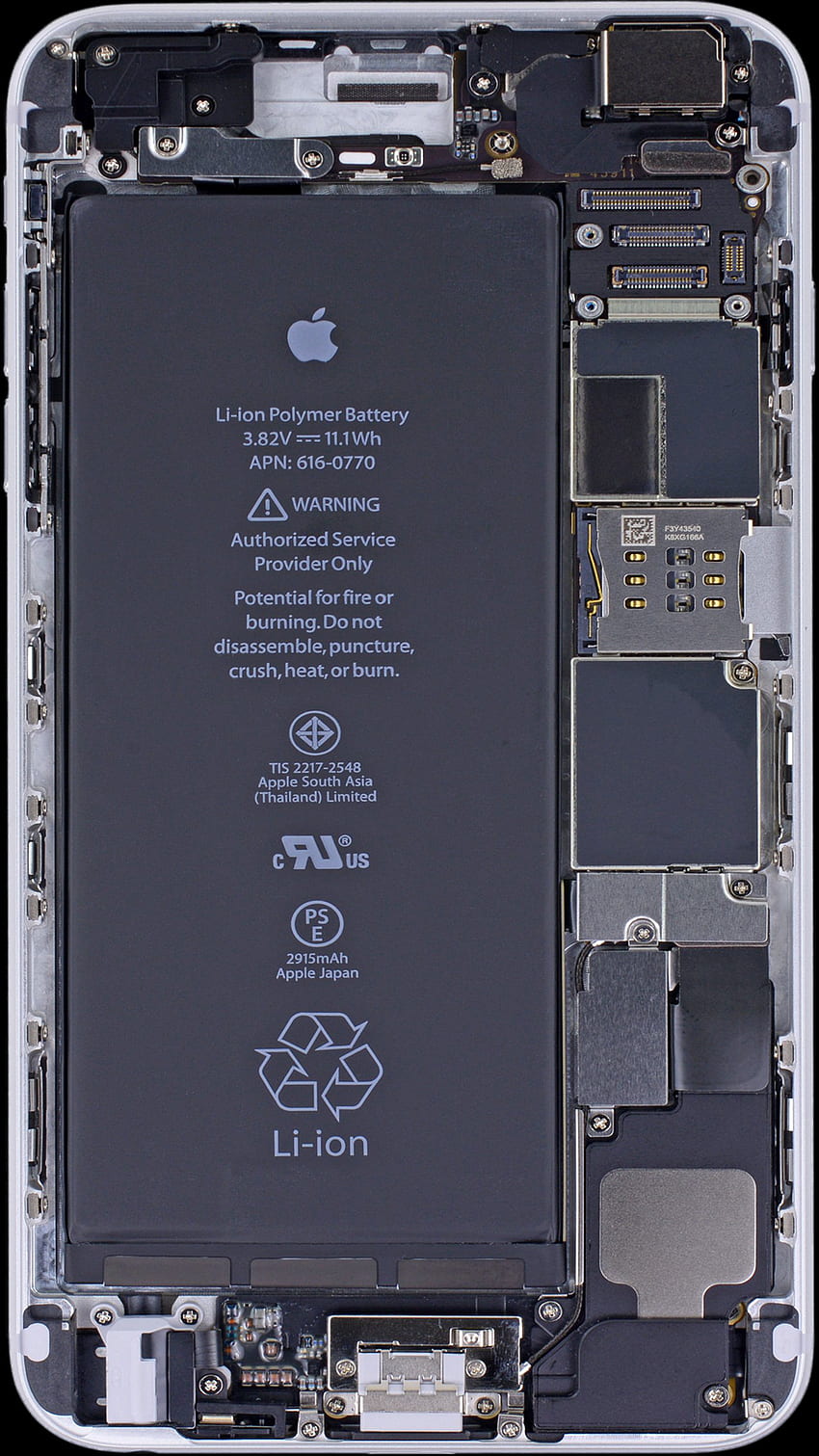 iPhone X Circuit Board, iPhone Battery HD phone wallpaper