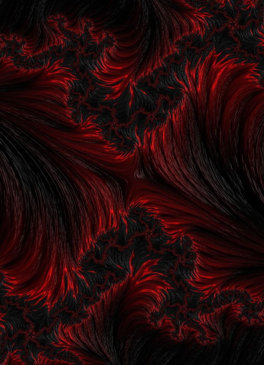 Red Dark Threads, Abstract, Art HD phone wallpaper