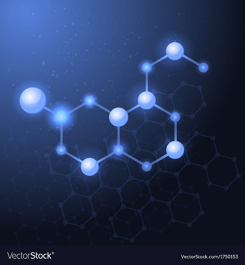 Serotonin molecule structure background Royalty Vector [] for your , Mobile & Tablet. Explore Serotonin Background HD phone wallpaper