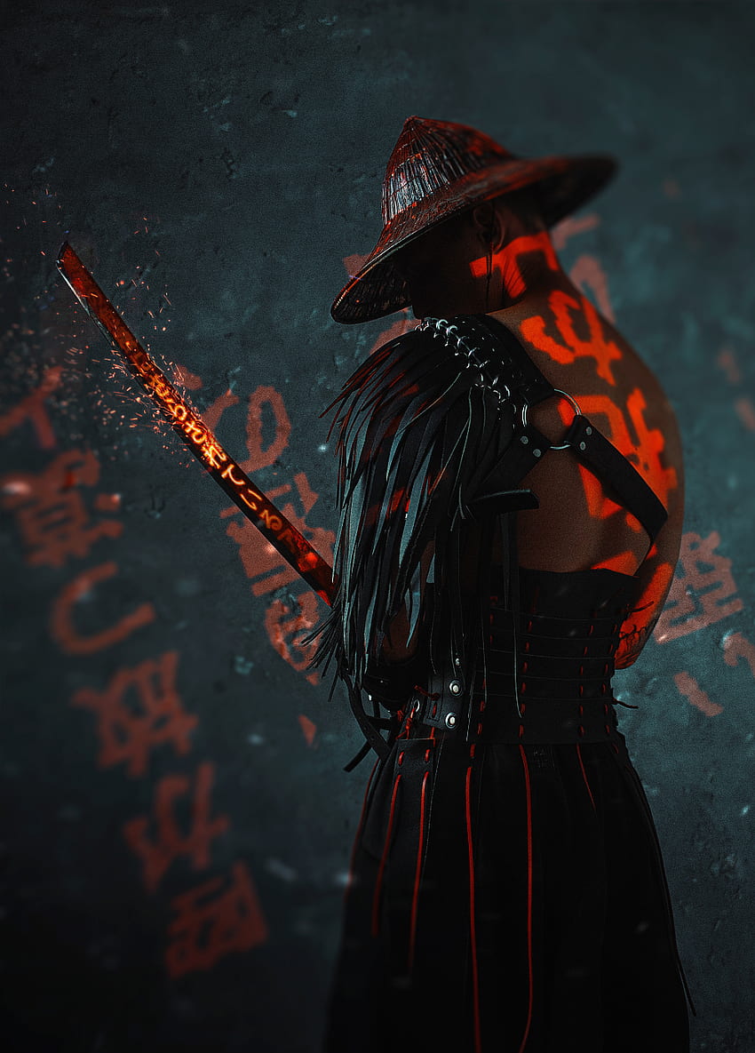 CYBER SAMURAI in 2020. Samurai , Ninja art, Samurai artwork, Ninja vs Samurai Tapeta na telefon HD