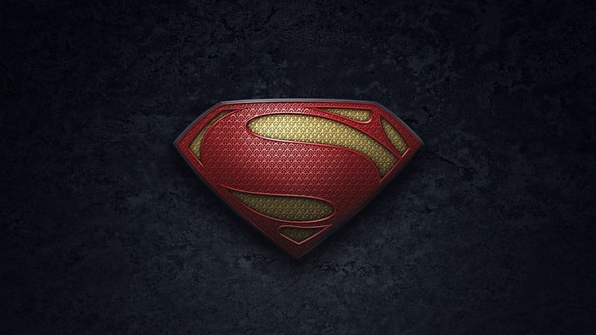 Logo Supermana Człowiek ze stali 1. Symbol Supermana Tapeta HD